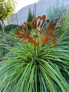 Field Flower Garden Decotion Rust Industrial Corten