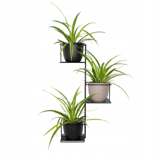 Stojan na kvetináč, kvety - Nástenný trojitý podkrovný kvetinový stojan Jungle 2XL