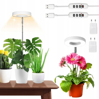 Lampa na pestovanie raslín - Lampa pre výšku 48 LED Timér 2ks je vhodná pre domáce rastliny
