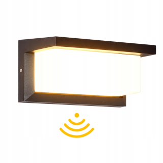Záhradné nástenné svietidlo - Fasáda lampa 18 W stenu snímača pohybu stena IP65 3000K Warm White
