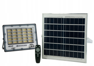 Uličná lampa - Halogén 2 LED 400W LED LED so solárnym panelom