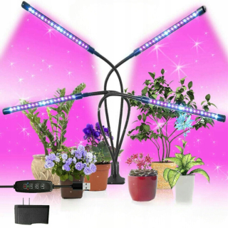 Lampa na pestovanie raslín - LED žiarovka pre pestovanie rastlín Rastované rastliny s nastavením 4 ks