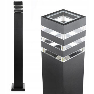 Svetelný stĺp do záhrady - Záhradná lampa stojaca 90 cm vonkajšia stĺpec E27