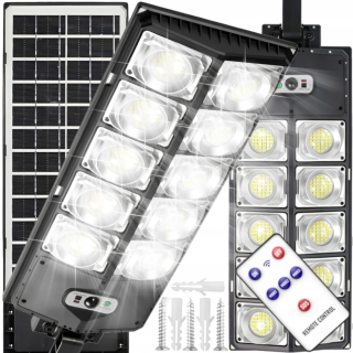 Uličná lampa - Solárna lampa 1000 W Dusk senzor +diaľkové ovládanie
