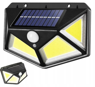 Uličná lampa - 20 -led solárna lampa s pohybom a senzorom súmraku