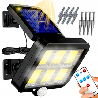 Uličná lampa - Solárna lampa LED môže senzor LED + diaľkové ovládanie