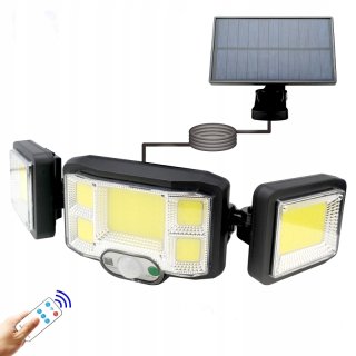 Uličná lampa - Kábel solárnej žiarovky so snímačom motora 180 LED LED
