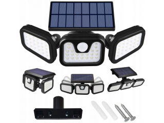 Uličná lampa - SOLÁRNE LED LAMPY SNÍMAČ POHYBU SAMOSTATNÝ PANEL