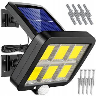 Uličná lampa - SOLÁRNE LED LAMPA SÚMRAK PANEL SNÍMAČA POHYBU