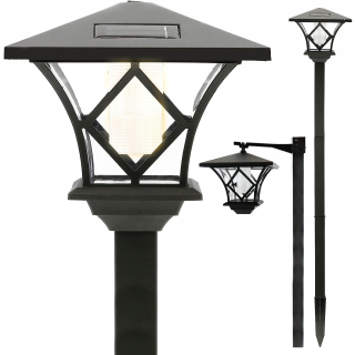 Solárna zapichovacia záhradná lampa - LED solárna lampa záhradná lampa 150 cm stĺp