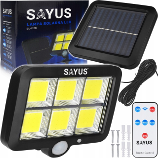 Uličná lampa - LED solárne lampa záhradný senzor samostatný pilotný panel