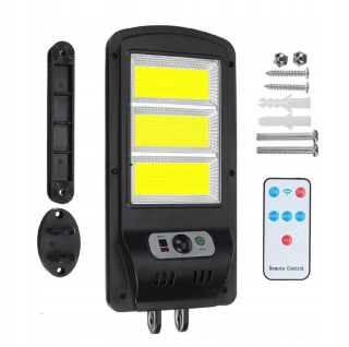 Uličná lampa - Solárna lampa na ulici LED s Dusk Sensor LED COB 300W