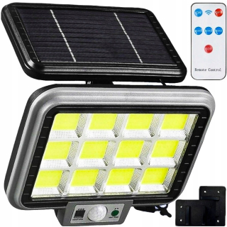 Uličná lampa - LED solárna lampa s pohybom a vonkajším ovládaním senzora DUSK
