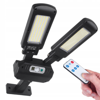 Uličná lampa - LED solárna lampa so senzorom pohybu súmraku