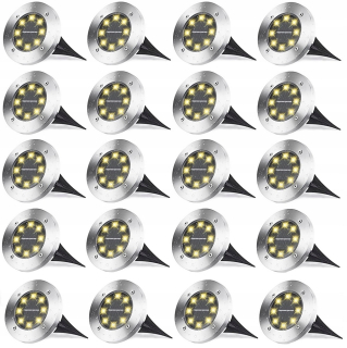 Solárna zapichovacia záhradná lampa - Solárna lampa, ktorá vyrába 8 -vedené 20 kusov