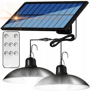 Uličná lampa - Slnečná žiarovka dvojitá Led