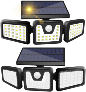 Uličná lampa - Triple Solar Solar Lamp COB Senzor