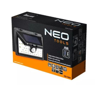 Záhradná fasádna lampa - SOLÁRNE NÁstenné LAMPA SMD LED 350LM NEO