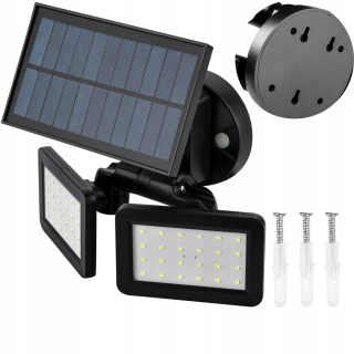 Záhradná fasádna lampa - Solárna solárna lampa SMD LED 450 LM 99-092 NEO