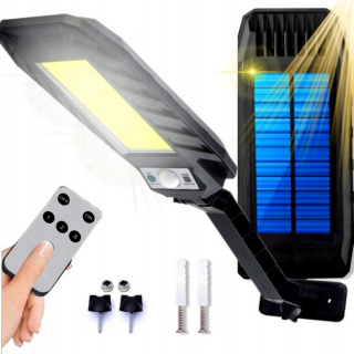 Uličná lampa - Pouličná solárna lampa 600W 7000IM so senzorom pohybu súmraku
