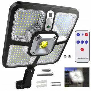 Uličná lampa - SLNEČNÁ PULIČNÁ LAMPA SÚMRAK SNÍMAČ POHYBU 600W
