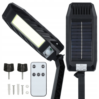 Uličná lampa - Solar Street Lamp 180 COB LED +rukoväť
