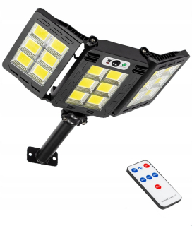 Uličná lampa - SOLÁRNE ULIČNÉ LAMPA 360 LED COB PILOT