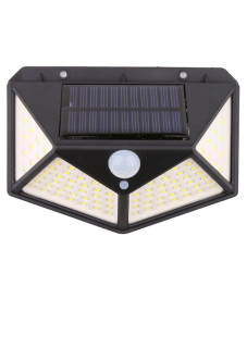 SLNEČNÁ LAMPA S SNÍMAČOM POHYBU A SÚMRAK 100LED