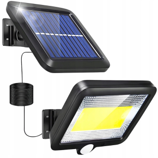 Uličná lampa - Solárna lampa so 100 LED snímačom pohybu LED