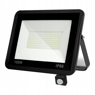 Záhradné halogény - Vonkajšia lampa 100 W neutrálny snímač pohybu 4500