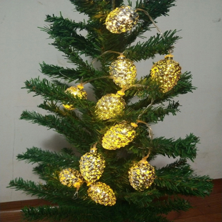 Žiarovky drôtu 20 LED batérie biele teplé svetlo