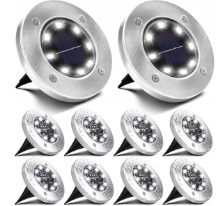 Solárna zapichovacia záhradná lampa - Záhradné solárne záhradné lampy 10 ks