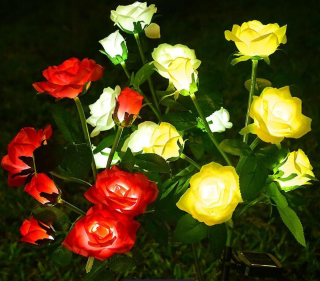 Záhradná lampa - Solárne záhradné žiarovky LED žiarovky 12 ks