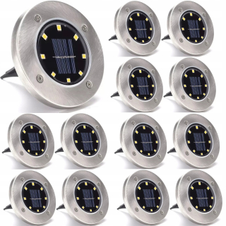 Solárna zapichovacia záhradná lampa - SOLÁRNE ZÁHRADNÉ LAMPY DO ZÁHRADY LED GROUND x12