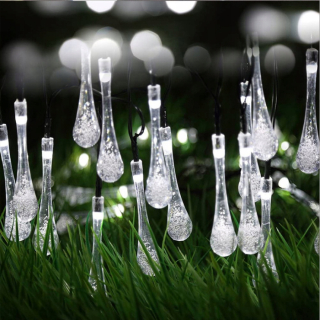 Záhradná lampa - Záhradné solárne žiarovky externá terasa 10 m 100led