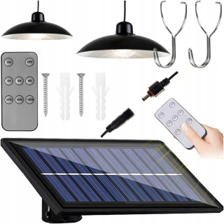 Uličná lampa - Solárne žiarovky 2 ks 80 W záhrada 2x