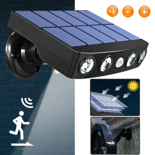 Uličná lampa - Solárne žiarovky pre vonkajšiu stranu so snímačom pohybu, 3 prevádzkové režimy, IP65