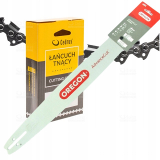 Vodiaca lišta na pílu - REŤAZ 3/8 1/3 POLOVIČNÝ DLÁTOK 50 ČLÁNKOV + VODIČ OREGON STIHL MSE140 MS160