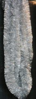 Hrubý vianočný stromček 70 mmx6m striebro
