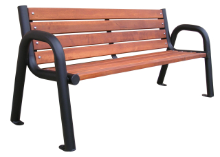 Záhradná lavica, lavička - Obec, záhrada, parkovacia rúrka 180 cm lavica
