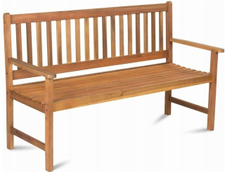 Záhradná lavica, lavička - 3 -osobná záhradná lavica 150 cm
