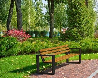 Záhradná lavica, lavička - Lavica dreveného parku pre záhradu 150 cm