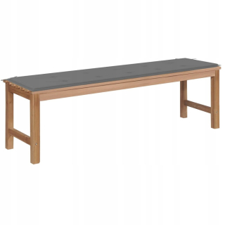 Záhradná lavica, lavička - Vidaxl záhradná lavica s vankúšom v liste, 150 cm,