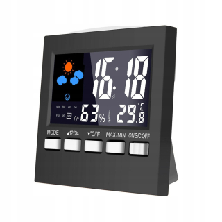 Dekorácia do záhrady - LCD budík elektronický teplomer