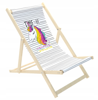 Záhradné lehátko - Drevená pláž Detský deckchair pre dieťa