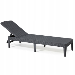 Záhradné lehátko - Záhradný dalkchair Jaipur Technorattan Graphite