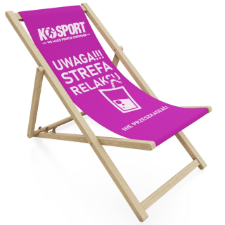 Záhradné lehátko - K-Sport Pink Sport