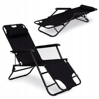 Záhradné lehátko - Záhrada Suned Beach Stolička 2in1 Skladacie kreslo
