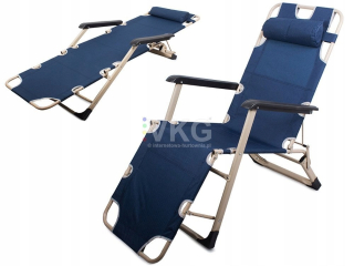 Záhradné lehátko - Záhrada Sun Led Beach Gauč opálenie hlavy Navy modrá