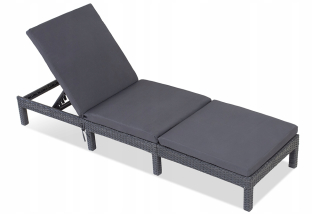 Záhradné lehátko - Skladací technorattan Deckchair